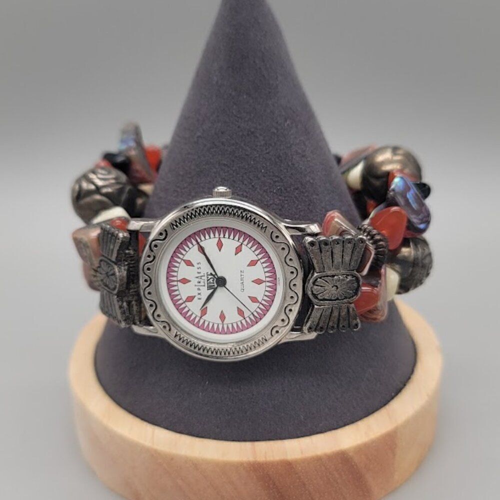 LA Express Beaded Watch Bracelet